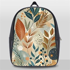 Leaves Pattern Flora School Bag (large)