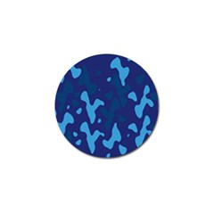 Blue Camouflage Pattern Golf Ball Marker (10 Pack)