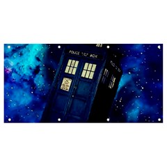 Tardis Doctor Who Space Galaxy Banner And Sign 8  X 4 