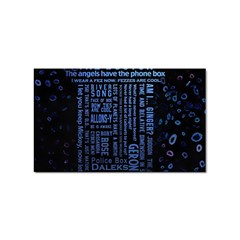 Doctor Who Tardis Sticker Rectangular (100 Pack)