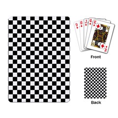 Pattern Checkered Squares Black White Pattern Playing Cards Single Design (rectangle)