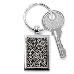 Gothic Leaf Pattern 5 Key Chain (rectangle)