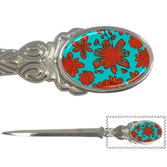 Mid Century Retro Floral 1970s 1960s Pattern 103 Letter Opener