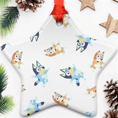Bluey, Bluey Merch, Bluey Pattern, Bluey Bluey, Bingo, Bluey Design, Bluey Dog Star Ornament (two Sides)