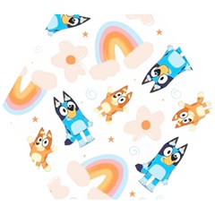 Bluey, Bluey Merch, Bluey Pattern, Bluey Bluey, Bingo, Bluey Design, Bluey Dog Wooden Puzzle Hexagon