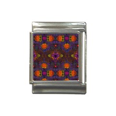 Mid Century Retro Floral 1970s 1960s Pattern 67 Italian Charm (13mm)