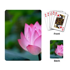 Red Pink Flower Playing Cards Single Design by ironman2222