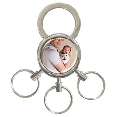 Father And Son Hug 3-ring Key Chain