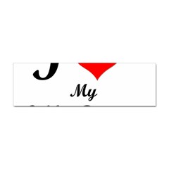 I Love My Golden Retriever Sticker (bumper) by mydogbreeds