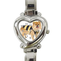 My-dog-photo Heart Italian Charm Watch