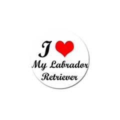 I Love My Labrador Retriever Golf Ball Marker (10 Pack)