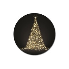 Christmas Tree Sparkle Jpg Large Sticker Magnet (round)