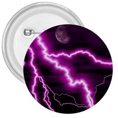 Purple Lightning Large Button (round)