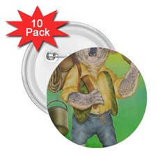 Green Gold Swaggie 10 Pack Regular Button (round)